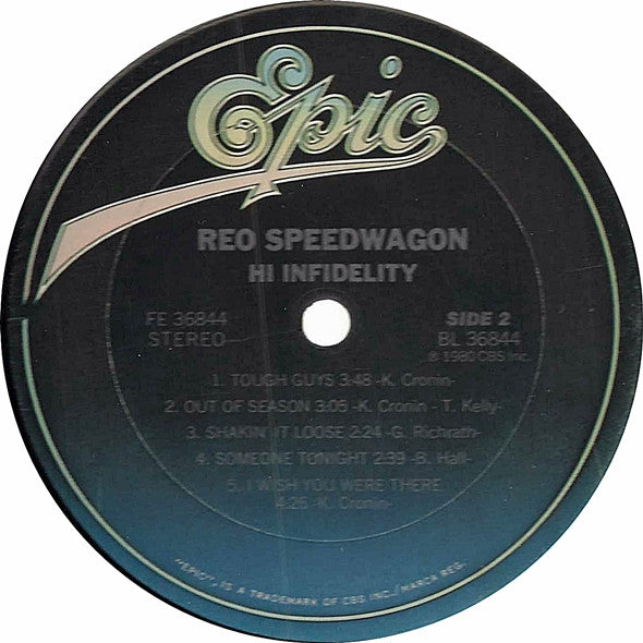 REO Speedwagon : Hi Infidelity (LP,Album,Stereo)