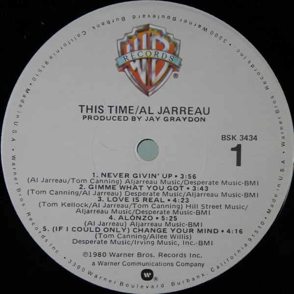 Al Jarreau : This Time (LP,Album)
