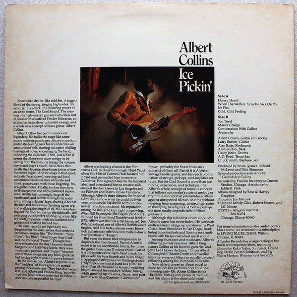 Albert Collins : Ice Pickin' (LP,Album)
