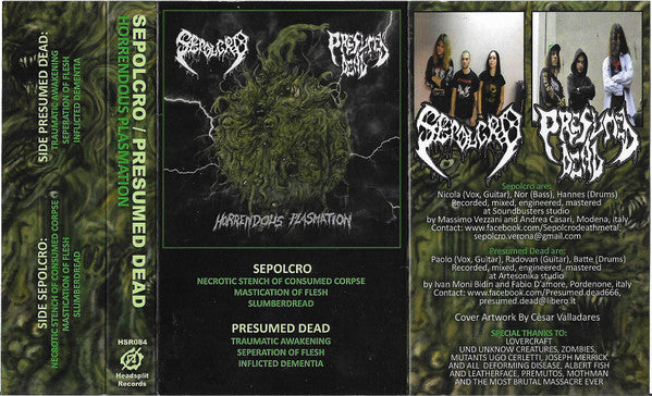 Sepolcro / Presumed Dead : Horrendous Plasmation ()