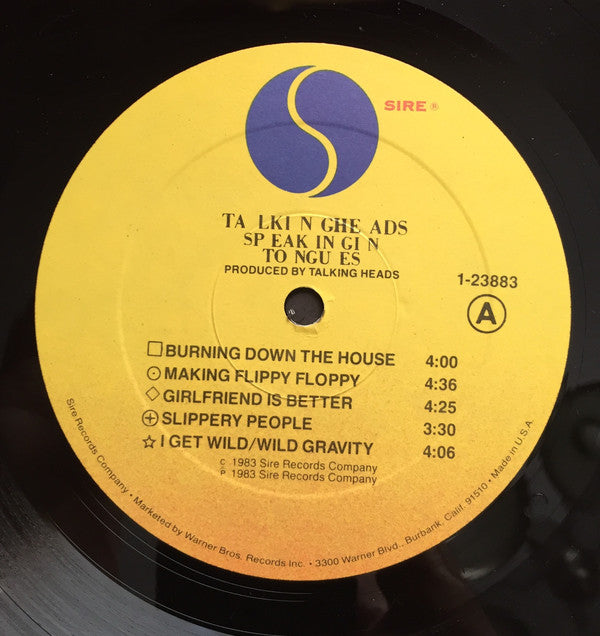 Talking Heads : Speaking In Tongues (LP,Album)