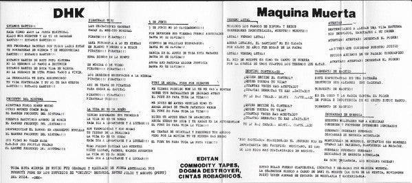 Maquina Muerta / Destruye, Huye, Krea : Maquina Muerta / DHK ()