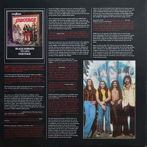 Black Sabbath : Sabotage (LP,Album,Limited Edition,Reissue,Remastered)
