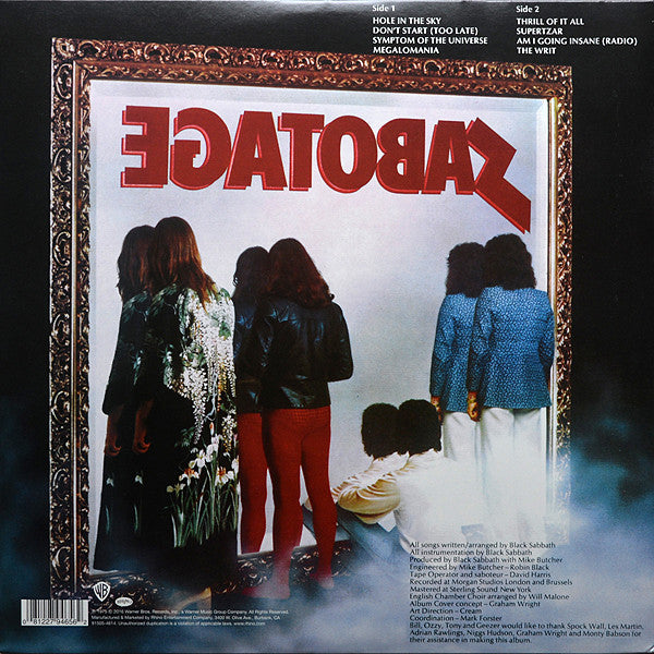 Black Sabbath : Sabotage (LP,Album,Limited Edition,Reissue,Remastered)