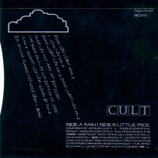 Cult, The : Rain (7",45 RPM,Single,Stereo)