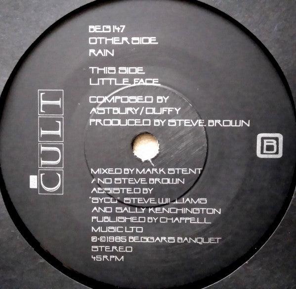 Cult, The : Rain (7",45 RPM,Single,Stereo)