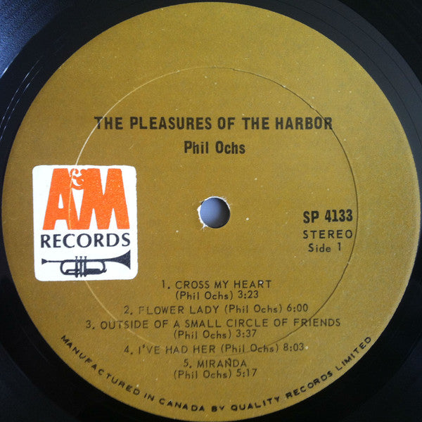 Phil Ochs : Pleasures Of The Harbor (LP,Album,Stereo)