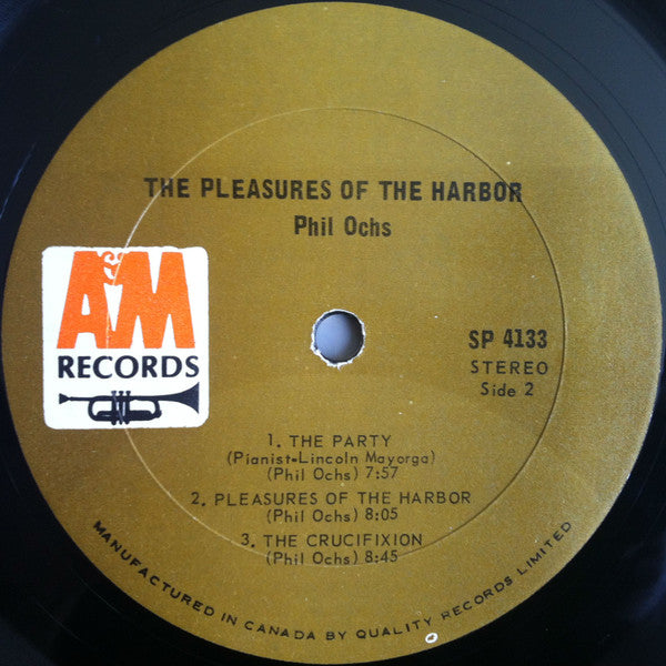Phil Ochs : Pleasures Of The Harbor (LP,Album,Stereo)