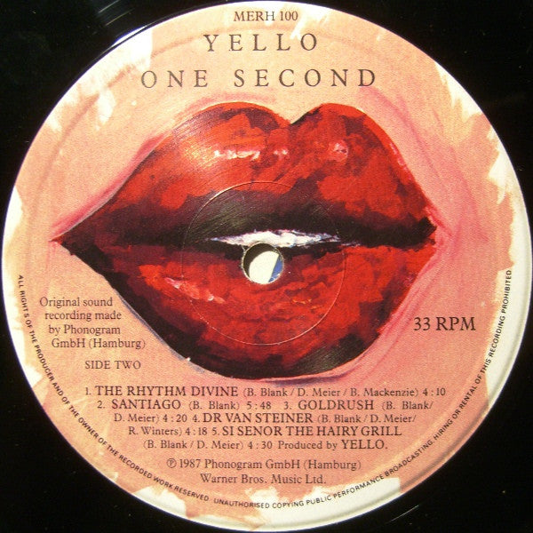 Yello : One Second (LP,Album)