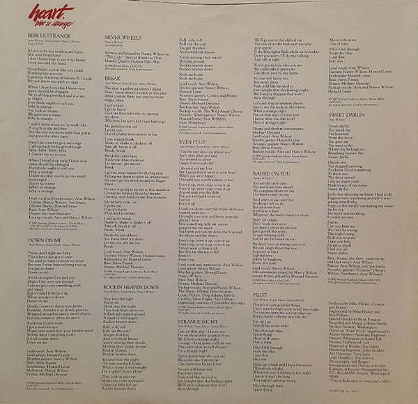 Heart : Bebe Le Strange (LP,Album,Stereo)