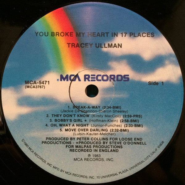 Tracey Ullman : You Broke My Heart In 17 Places (LP,Album)