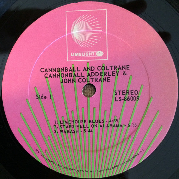 Cannonball Adderley & John Coltrane : Cannonball & Coltrane (LP,Album,Reissue,Stereo)