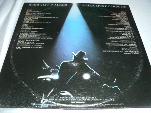 Jerry Jeff Walker : A Man Must Carry On (LP,Album)
