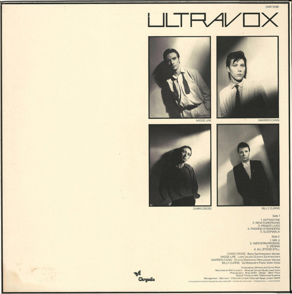Ultravox : Vienna (LP,Album,Stereo)
