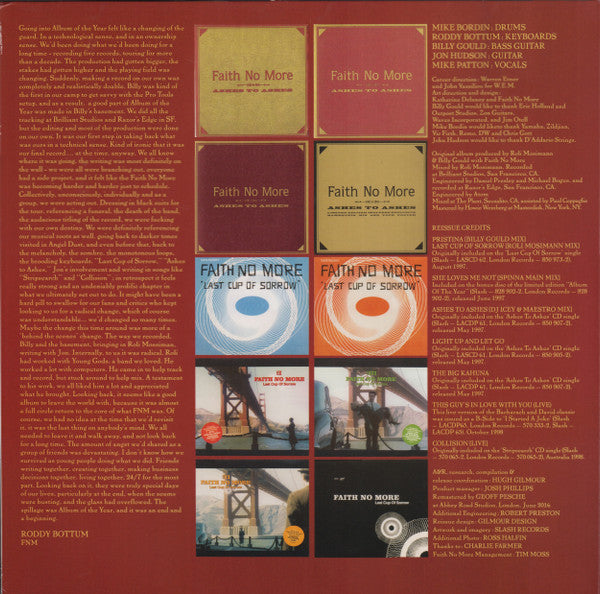 Faith No More : Album Of The Year (LP,Album,Reissue,Remastered)