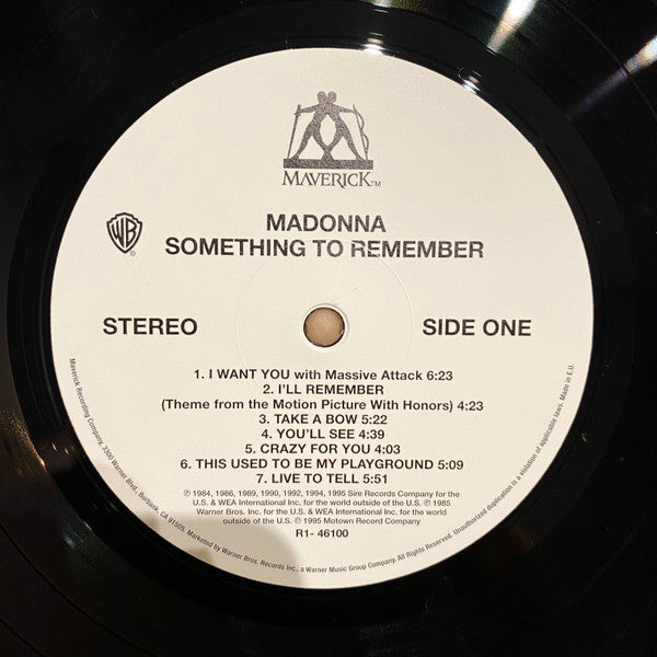 Madonna : Something To Remember (LP,Compilation,Reissue)