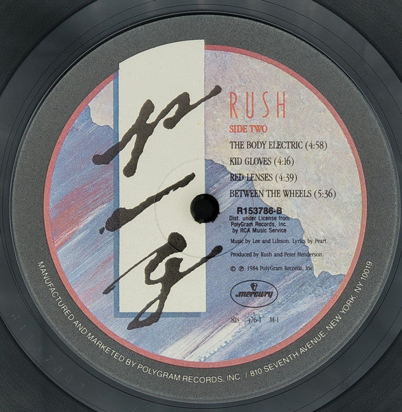 Rush : Grace Under Pressure (LP,Album,Club Edition,Stereo)