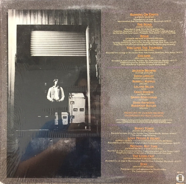 Jackson Browne : Running On Empty (LP,Album,Stereo)