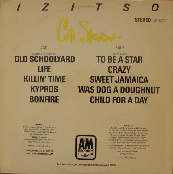 Cat Stevens : Izitso (LP,Album)