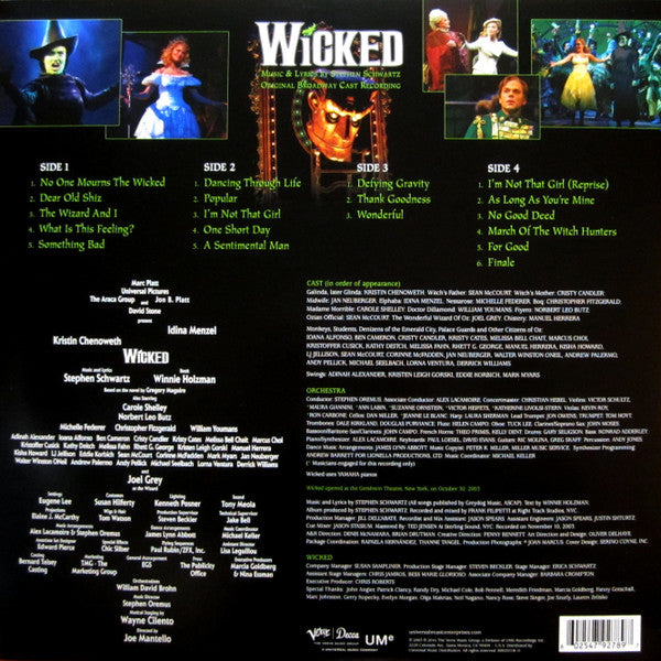 Stephen Schwartz : Wicked (Original Broadway Cast Recording) (LP,Album,Limited Edition,Reissue)