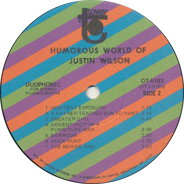 Justin Wilson : The Humorous World Of Justin Wilson (LP,Album,Reissue)