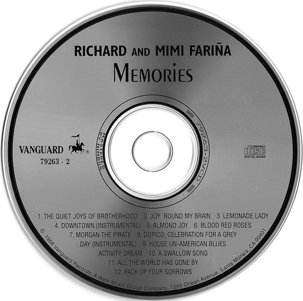 Richard & Mimi Farina : Memories (Album,Reissue)