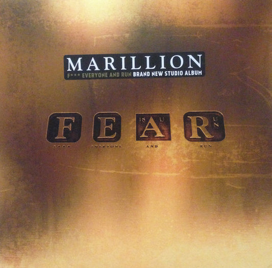 Marillion : FEAR (F*** Everyone And Run) (LP,Album)