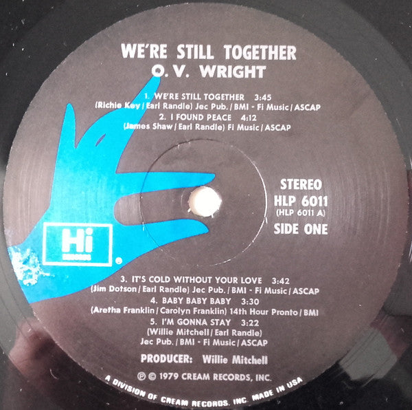 O.V. Wright : We're Still Together (LP,Album)