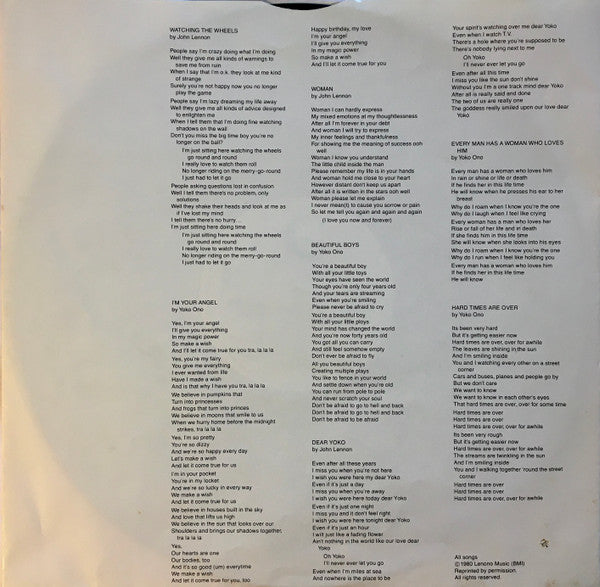 John Lennon & Yoko Ono : Double Fantasy (LP,Album)