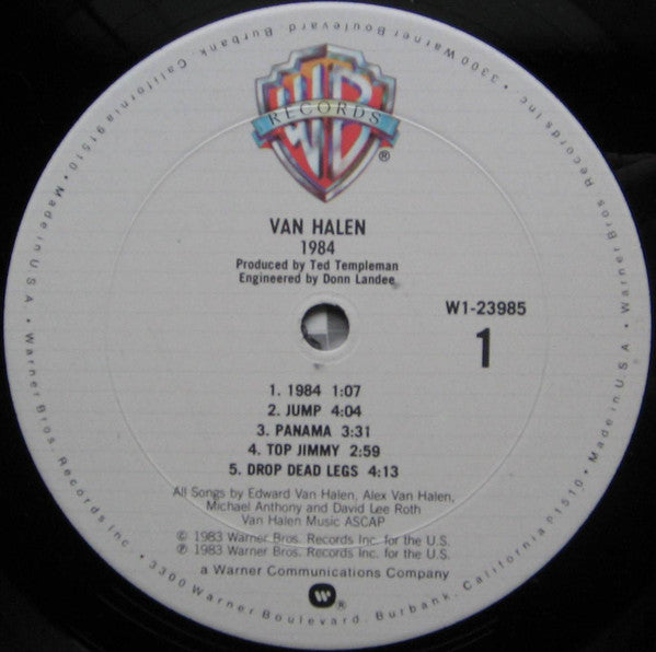 Van Halen : 1984 (LP,Album,Club Edition)