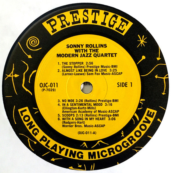 Sonny Rollins With Modern Jazz Quartet, The, Art Blakey, Kenny Drew : Sonny Rollins With The Modern Jazz Quartet (LP,Compilation,Reissue,Mono)