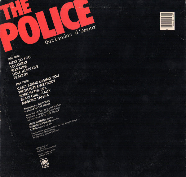 Police, The : Outlandos D'Amour (LP,Album)