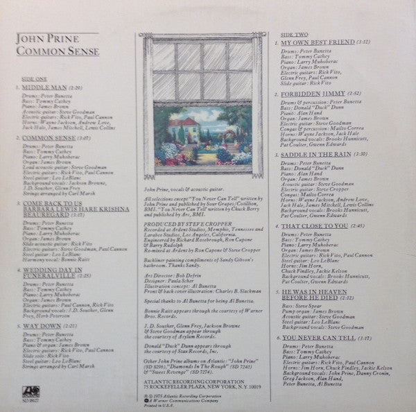 John Prine : Common Sense (LP,Album,Stereo)