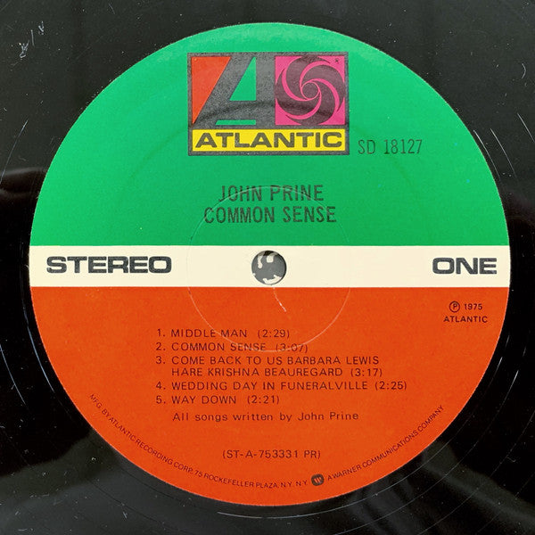 John Prine : Common Sense (LP,Album,Stereo)