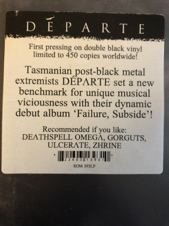 Départe : Failure, Subside (LP,Album)