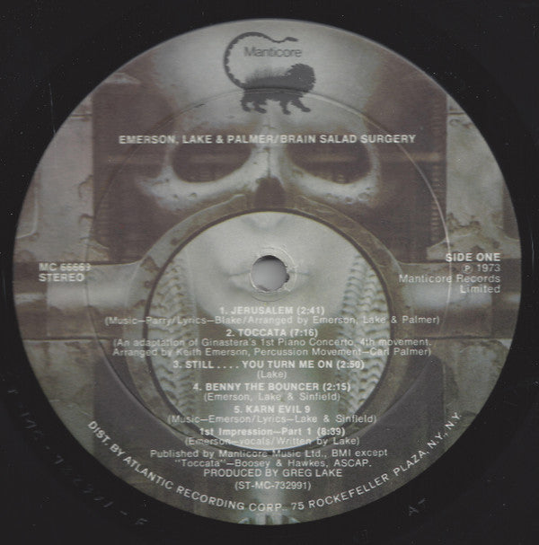 Emerson, Lake & Palmer : Brain Salad Surgery (LP,Album,Reissue)