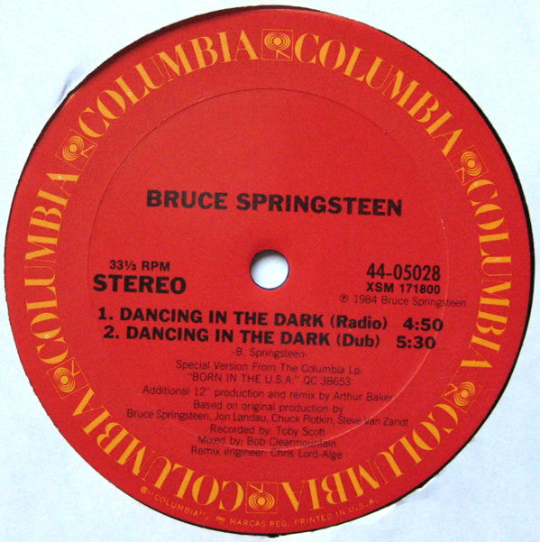 Bruce Springsteen : Dancing In The Dark (12",Single,33 ⅓ RPM)