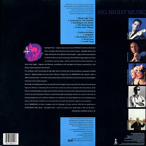 Shriekback : Big Night Music (LP,Album,Stereo)