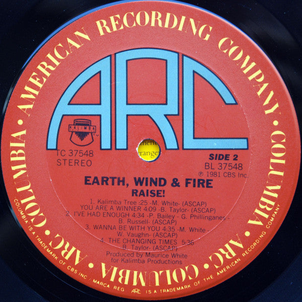 Earth, Wind & Fire : Raise! (LP,Album,Stereo)