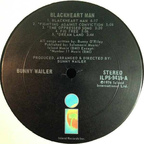 Bunny Wailer : Blackheart Man (LP,Album)