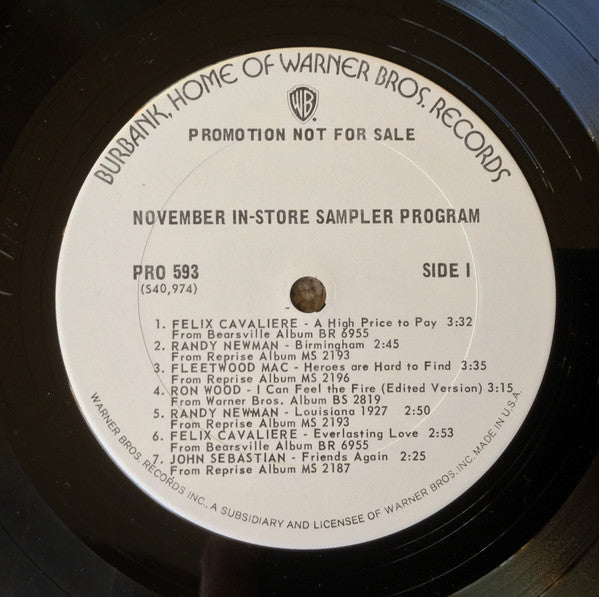 Various : The Force -  November In-Store Sampler Program (LP,Promo,Sampler,Stereo)