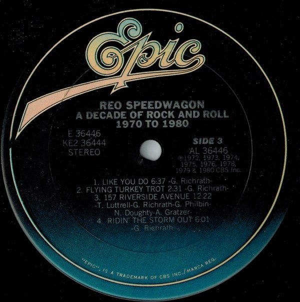 REO Speedwagon : A Decade Of Rock And Roll 1970 To 1980 (LP,Compilation)