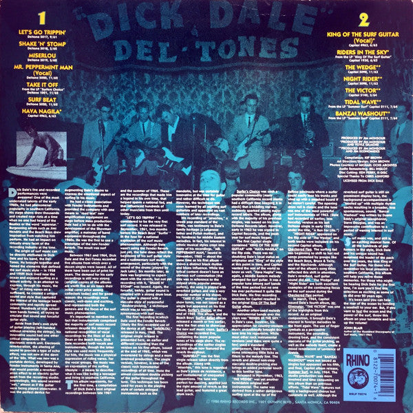 Dick Dale & His Del-Tones : King Of The Surf Guitar - The Best Of Dick Dale & The Del-Tones (LP,Compilation)