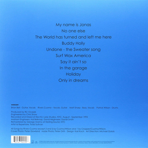 Weezer : Weezer (LP,Album,Reissue,Remastered)