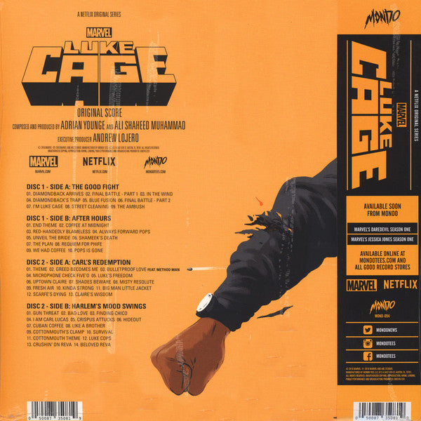 Adrian Younge & Ali Shaheed Muhammad : Luke Cage - Original Soundtrack (LP,Album)