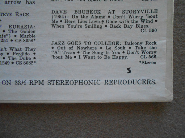 Dave Brubeck Quartet, The : Time Out (LP,Album,Reissue,Stereo)