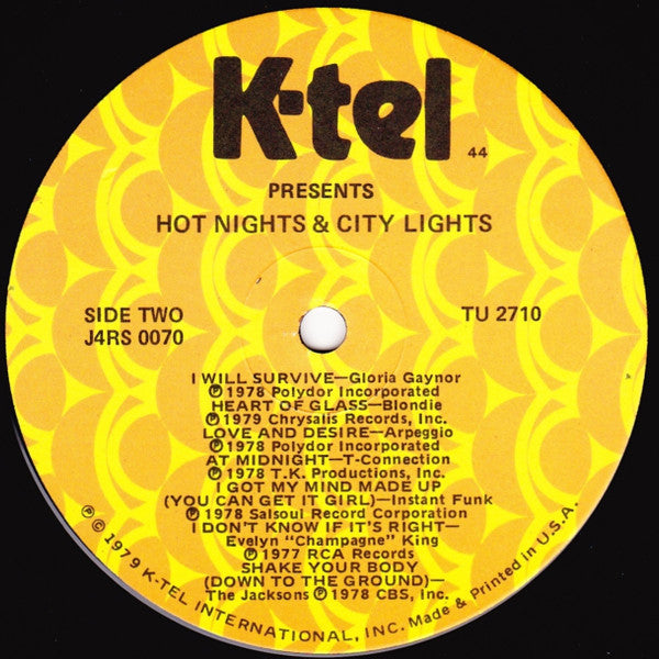 Various : Hot Nights & City Lights (LP,Compilation)