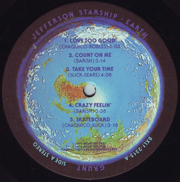 Jefferson Starship : Earth (LP,Album)