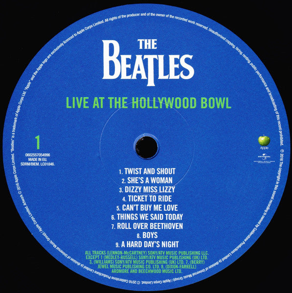 Beatles, The : Live At The Hollywood Bowl (LP,Remastered)