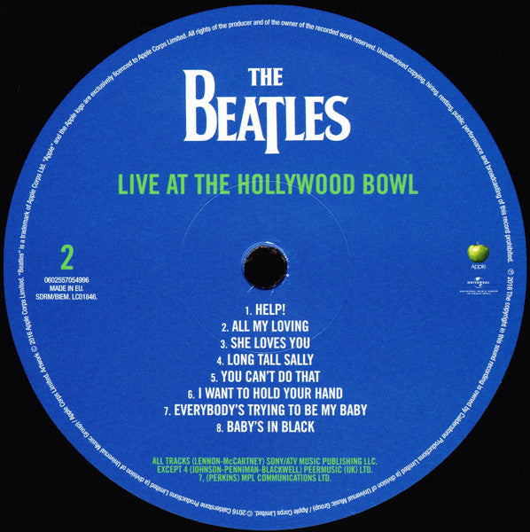 Beatles, The : Live At The Hollywood Bowl (LP,Remastered)